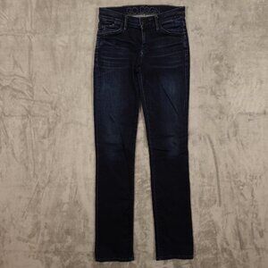 Goldsign jeans mid rise skinny women's 27 dark indigo blue USA made